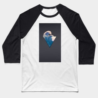 Japanese wave triangle form Baseball T-Shirt